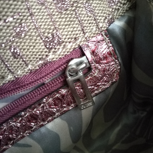 GUESS Pink and Magenta Clutch Bag - Picture 4 of 5